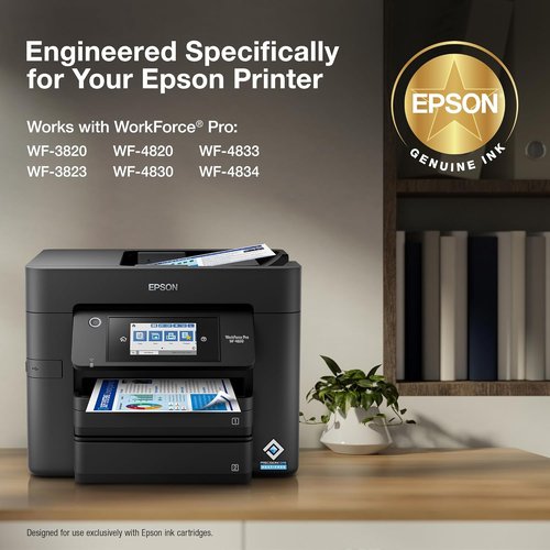 EPSON 822 DURABrite Ultra High Capacity Black Ink Cartridge - Compatible with WorkForce Pro WF-3820, 3823, 4820, 4830, 4833, 4834