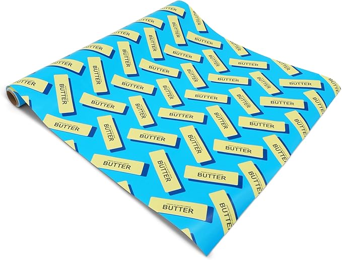 GOOFBALLS Hilarious Wrapping Paper Roll – Funny Gift Wrap for Birthdays, Holidays, White Elephant, Gag Gifts - Butter