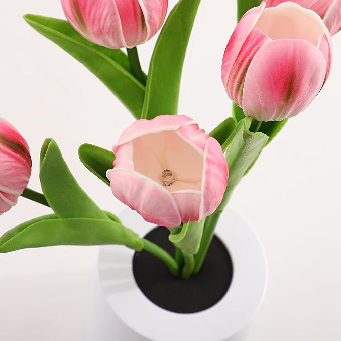 WSYEAR Tulip Lamp Gifts for Mom from Daughter, Christmas Birthday Gifts for Women, Artificial Flower Lamp Night Light for Bedroom Decor Gift for Girlfriend Wife Sister