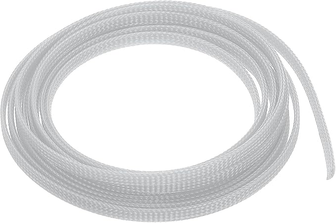 uxcell PET Expandable Sleeving 10ft 1/4" Gray Cable Management Sleeve Cord Organizer for Wrap Protect Cable