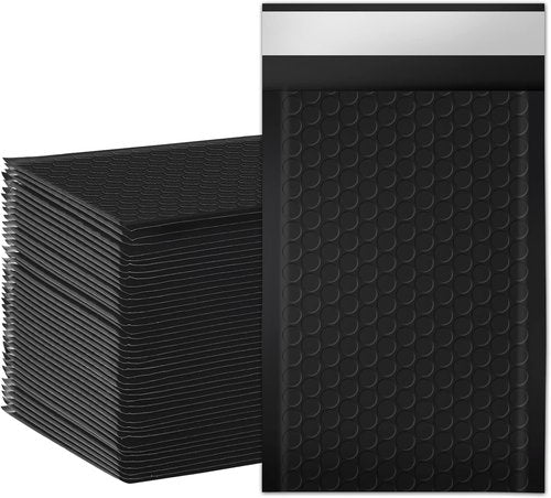 Packbabol Bubble Mailers | 4x7 Inch Opaque Poly Padded Envelopes - 50 Self-Seal Waterproof Bags