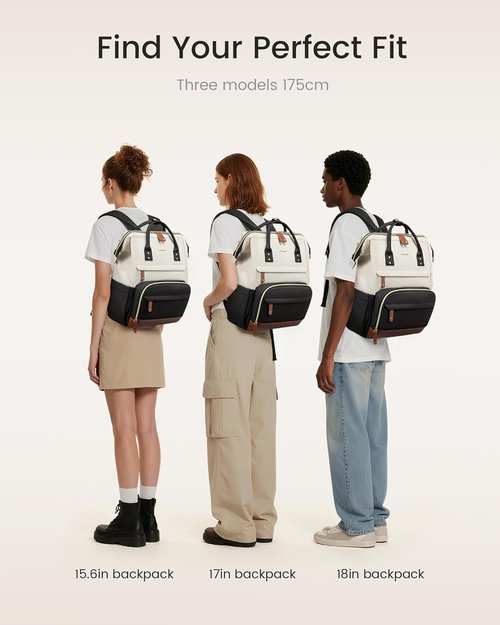 LOVEVOOK Laptop Backpack - 15.6 Inch Waterproof Business Bag for Women | Large Capacity College Bookbag