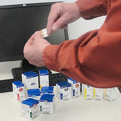 First Aid Only 50-Person First Aid Kit Refill - 237 Essential Supplies for Business & Home | Blue