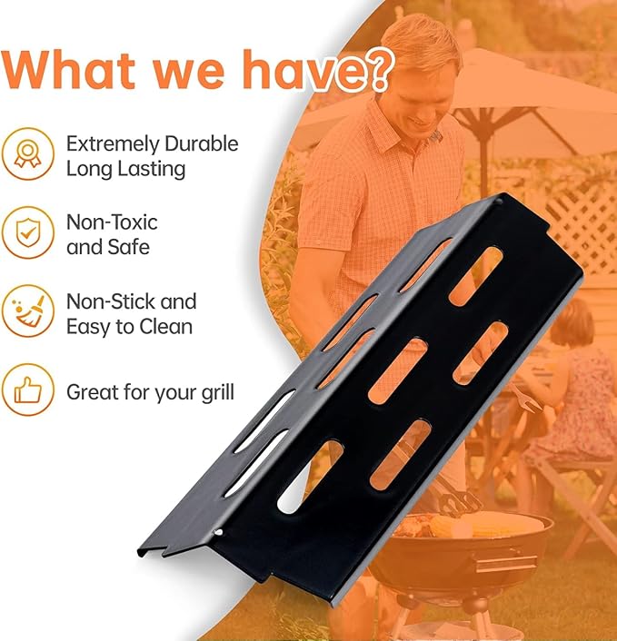 LPTNFRTN Porcelain-Enameled Grill Flavorizer Bar BBQ Gas Grill Replacement Parts for Weber Genesis II 300 Series E-310 E-315 E-330 E-335 S-310 S-335