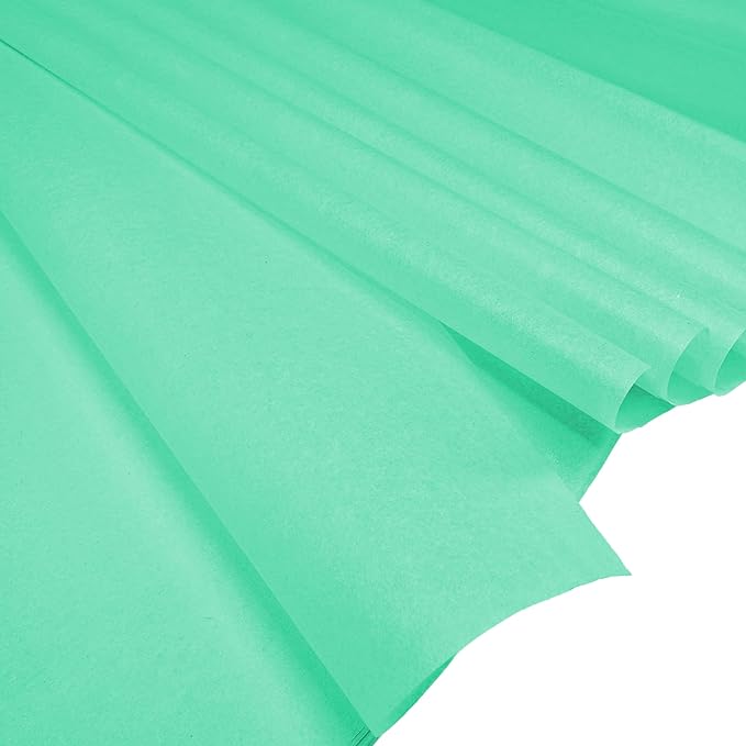 Flexicore Packaging® | Gift Wrap Tissue Paper | Size: 15"x20" | 100 Sheet | Acid Free Bulk Tissue Paper | (Mint Green)