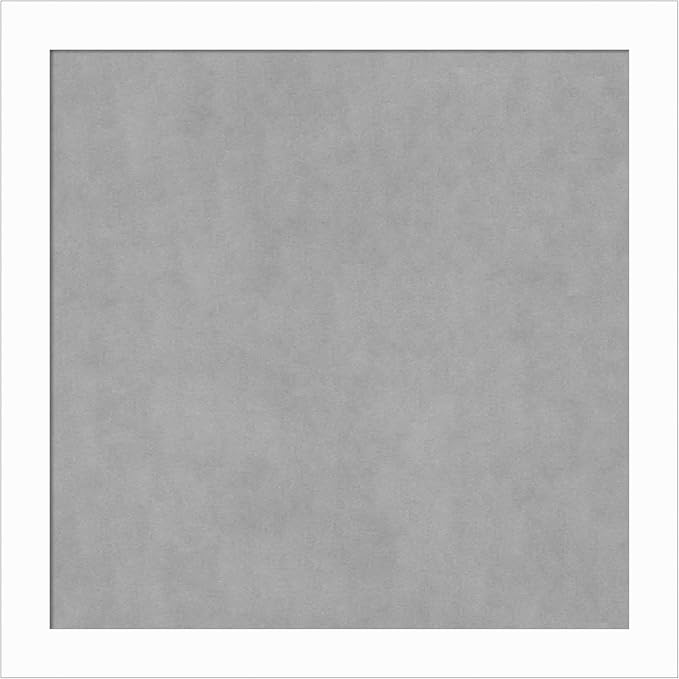 Amanti Art White Framed Magnetic Board 27x27 Medium Vision Board for use with Magnets, 100% Metal Sheet to Display Items as Office Decor or for Home Organization in mudroom, Kitchen or Kids Room