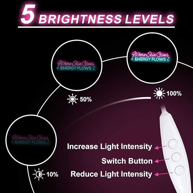 Where Skin Glows Energy Flows Neon Sign Beauty Salon Sign Medspa Decor LED Sign Spa Wall Art SkinCare Facial Room Wall Decor Beauty Spa Sig, Hair Salon Nails Wax Lash Beauty Decoration Aesthetic,23.6IN