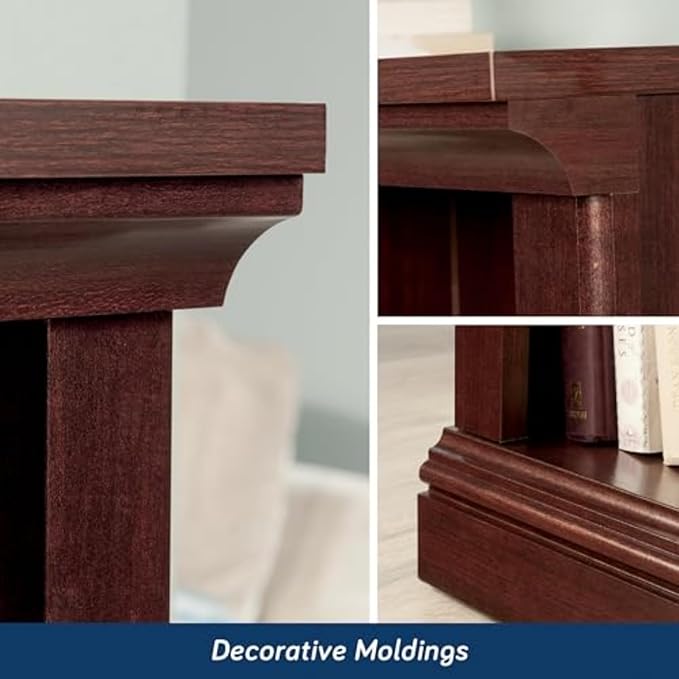 Sauder Miscellaneous Storage 3-Shelf Bookcase/ Book shelf, Select Cherry finish