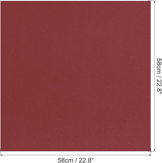 MECCANIXITY Flower Wrapping Fog Paper 22.8x22.8 Inch Waterproof Matte Floral Wrapping Paper for DIY Crafts, Gift/Gift Box Packaging Wine Red 20 Pcs