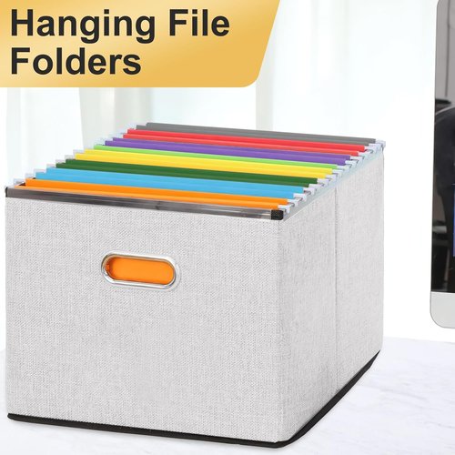 Organize Your Space with Skiennix Hanging File Folders - 50 Pack, Letter Size, 10 Vibrant Colors