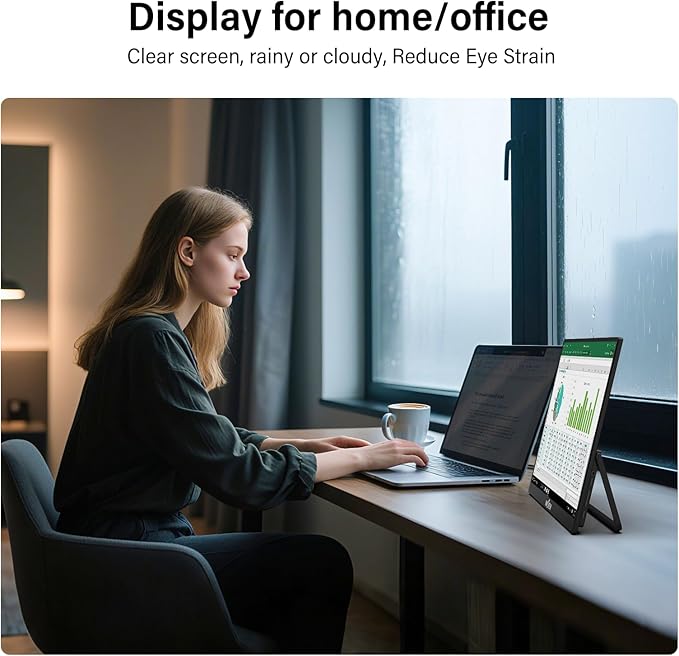 InnoView 16" 240Hz Portable Monitor 2K 2560x1600 100% sRGB Portable Gaming Monitor Supports 120Hz/144Hz/165Hz/180Hz Refresh Rate Monitors Type-C HDMI Laptop Screen Extender for Surface PS5 Switch Xbox