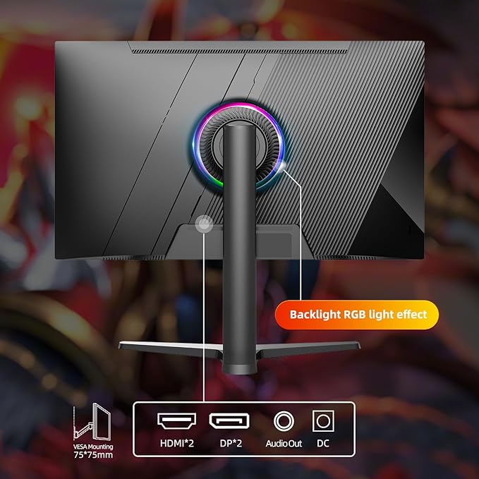 32 Inch 4k Gaming Monitor, 144Hz UHD Fast IPS Panel, 1ms GTG, sRGB 120%,10 Bit, Gsync & FreeSync, Support Xbox PS5 4k 120Hz VRR ALLM, HDMI 2.1,DP 1.4, Height/Vertical Adjustment