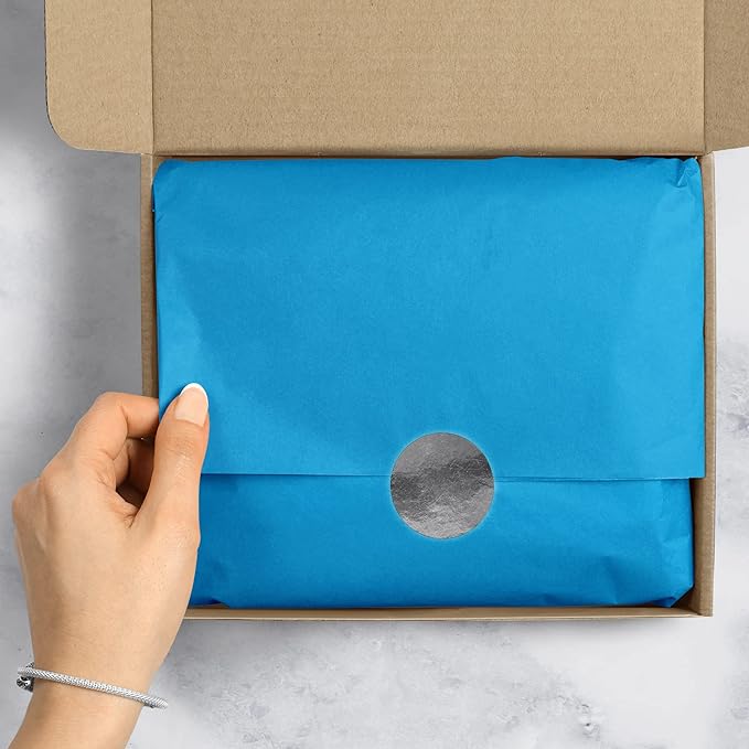 Jillson Roberts Bulk 20 x 30 Inches Recycled Tissue, Blue, 480 Unfolded Sheets (BFT05)