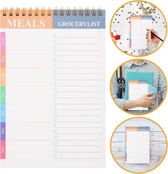 SOPOTUTU Daily Task Recording Notepad Pages Spiral Planner Notepad for Schedule with Clear Layout Do List Portable Lightweight Design for Daily Planning and Management
