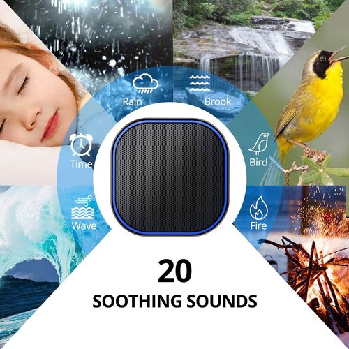 Magicteam White Noise Machine - 20 Soothing Sounds, 32 Volume Levels, AC/USB Powered | Sleep Timer for All Ages
