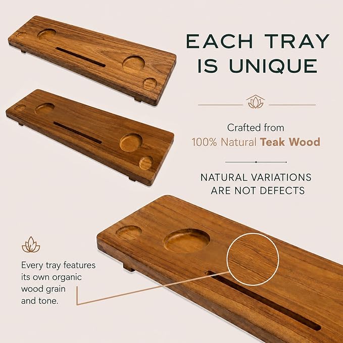Teak Bathtub Tray for Tub 35” | Bath Tub Tray Wood for Large & Freestanding Tubs, Bathtub Trays for Tub, Bath Tray for Tub, Bath Table Tray | Grand Fjord by JapandiSpirit