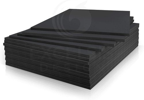 Black Foam Board 8 x 10 - 10 Pack | 3/16" Thick Foam Core Sheets for Art, Crafts & Presentations