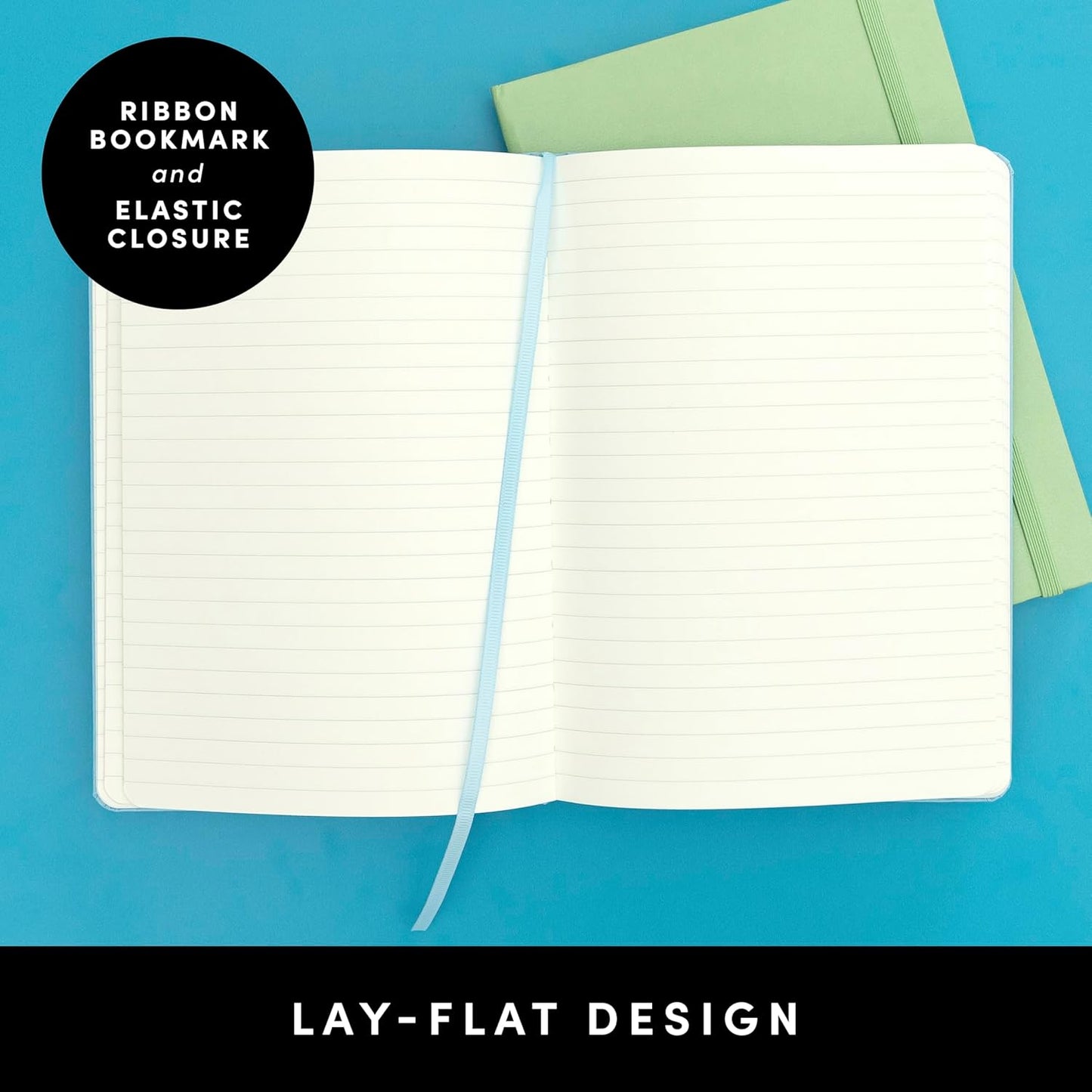 **Paperage Lined Journal Notebook - Medium 5.6" x 8" Cognac | 160 Pages with 100 GSM Thick Paper**