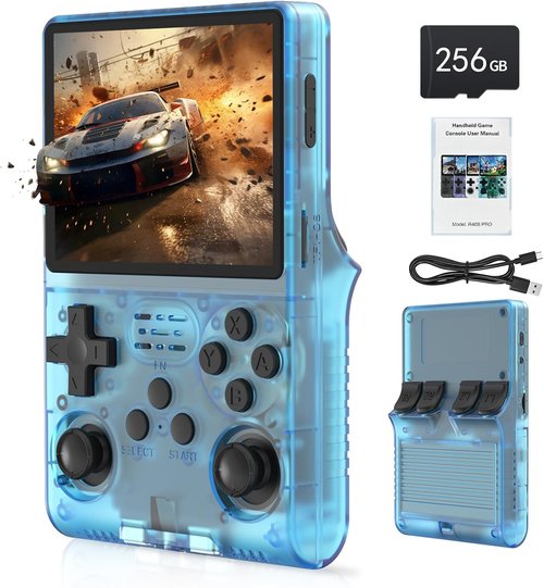 RegiisJoy Handheld Game Console - 30000 Games in 1 | 3.5-Inch IPS Screen, 256GB TF Card, Portable Arcade