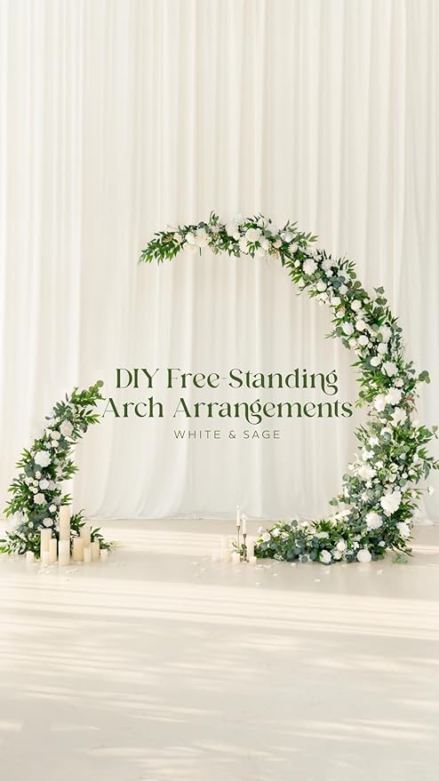 Ling's moment Artificial Wedding Flowers 1.5" Rose Buds and 2" Petite Roses 25pcs Ivory w/Stem for DIY Wedding Boutonniere Wrist Corsages Bouquets Centerpieces Arrangements