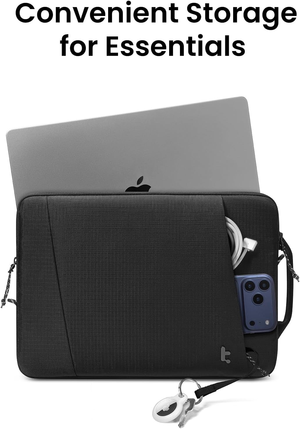 tomtoc Slim 360° Protective Laptop Sleeve - Water-Resistant Case for 13" MacBook Air & Pro