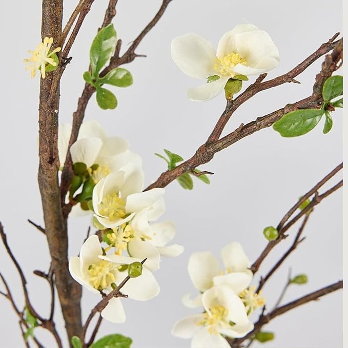 Afloral Artificial Flowers | Cream Artificial Blossom Branch - 57"