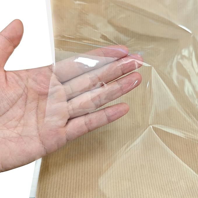 Gainspra 50pcs Flower Bags for Bouquets, 22x14x4.7'' Large Floral Wrapping Sleeves, Brown Kraft Papers