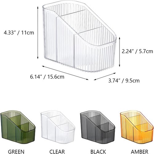 Grean Makeup Brush Holder - Stylish Vanity Organizer with 6 Cups for Skincare & Accessories
