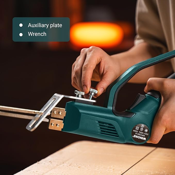 WINONS Hot Knife Foam Cutter Tool with Sled - 300W, Styrofoam Cutter WFC0014 with Numbered Temperature Controller - 710°C Max Temp, Hot Wire Foam Cutting Tool for Different Projects (Kit of 12)