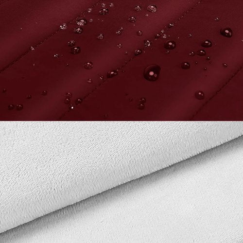 MOSISO 16-Inch Laptop Case - Puffy Sleeve Compatible with MacBook Pro & More | Red Polyester Bag