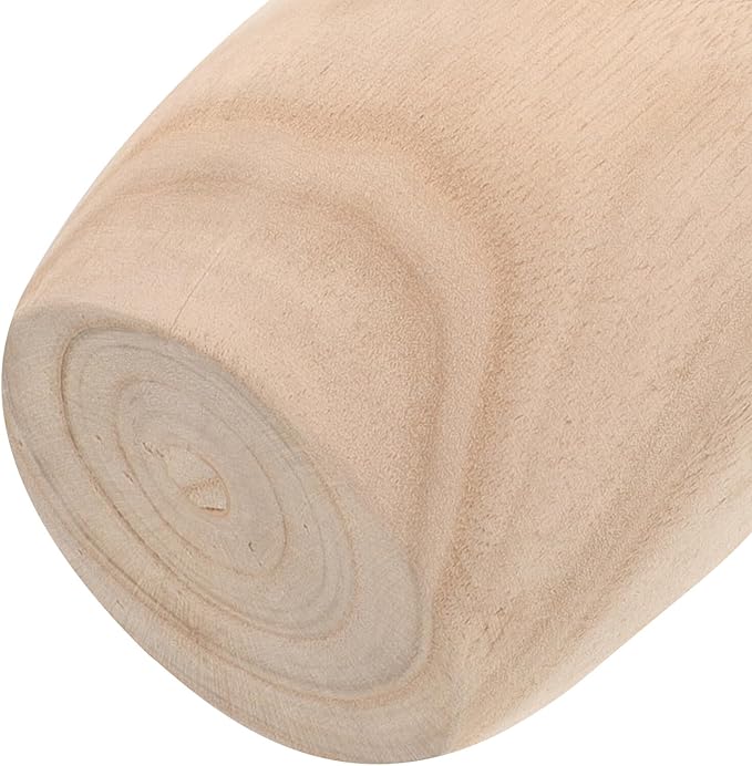 STOBAZA Rustic Small Wood Flower Vase for Dried and Artificial Arrangements Smooth Wooden Craft Decorative Vase for Office Home Wedding and Party Table Display