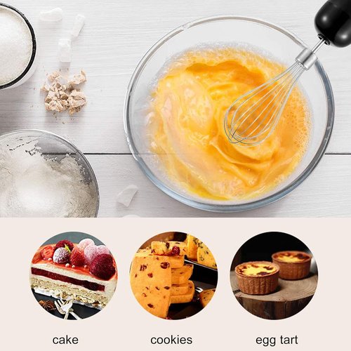 Skiennix 4-In-1 Hand Blender - Multifunctional Immersion Blender with 700ml Mixing Cup & 500ml Meat Bowl