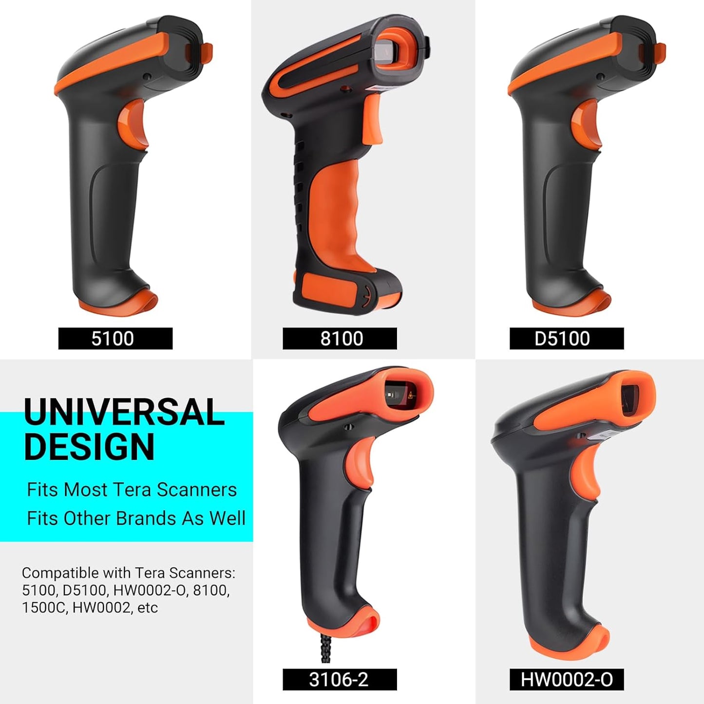 Tera Barcode Scanner Stand - Adjustable Wall Mount Holder with Compartment for Retail & Logistics