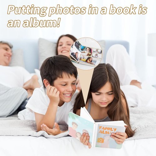Gueevin 4 Pcs Hardcover Blank Board Books - Chunky Thick Pages for Kids & Adults | 5 x 5 Inch