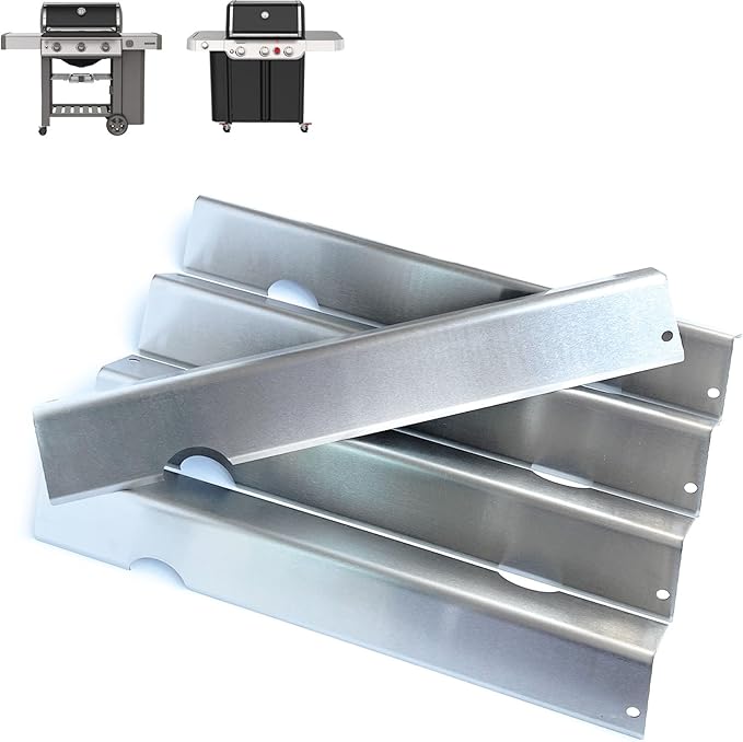 Genesis ii GS4 Flavorizer Bars for Weber Genesis 2 Grill Parts Replacement Weber Genesis II Flavor Bars 66032 66795 - II E-310, E315, E335, ii S-310 S-335, S-345, SE-335, Stainless Steel, 5 Pack