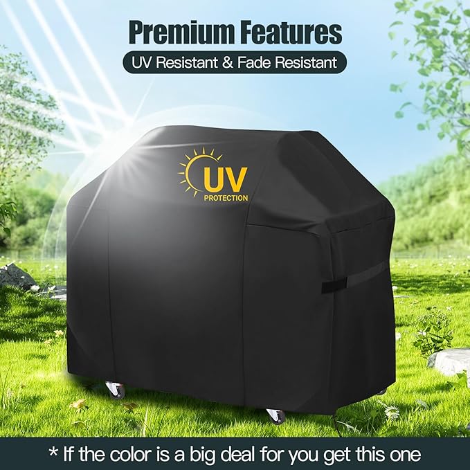 60 Inch Premium Outdoor Grill Cover Fit for Ninja FlexFlame Grill PG300 Series & Weber Char-Broil Nexgrill and More,BBQ Covers for Outside,Heavy Duty Waterproof Fade Resistant