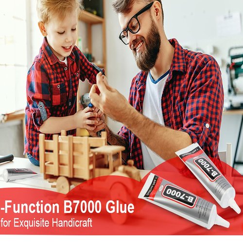 B7000 Clear Glue - Precision Tip Adhesive for Rhinestones, Jewelry & Crafts | 50ML (1.68 fl. oz)