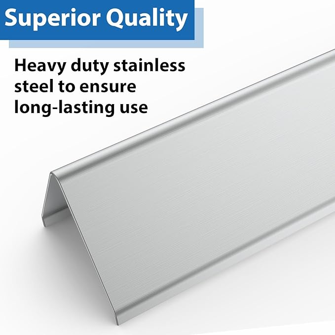 Uniflasy 7635 15.3 Inch Flavorizer Bars for Weber Spirit I and II 200 Series Replacement Parts,Spirit E210 S210 E220 S220 Gas Grills with Front Control Knobs, Stainless Steel Heat Plate Grill Parts