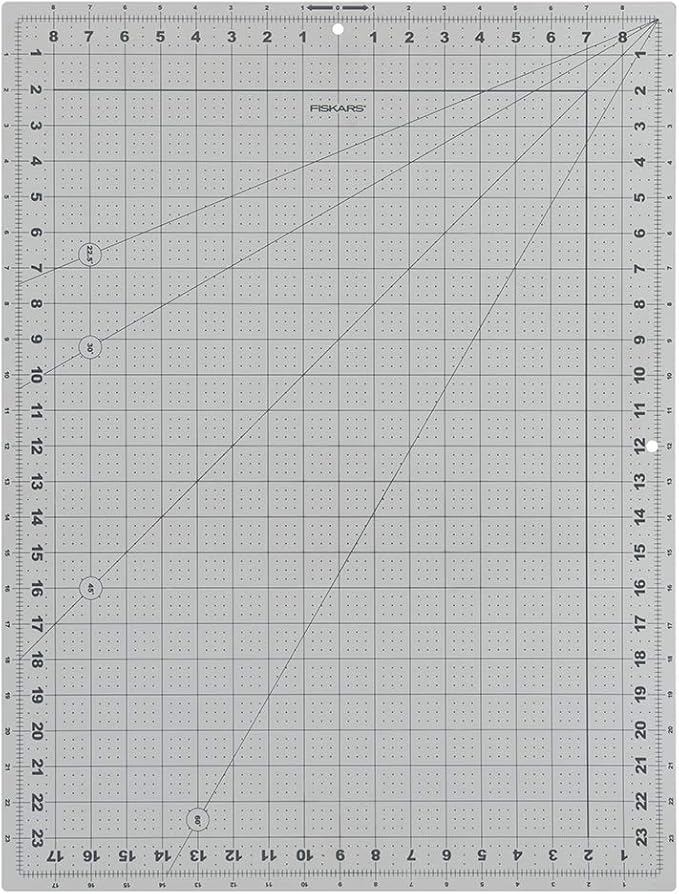 Fiskars Crafts Cutting Mat ' DIY, 18" x 24", Grey