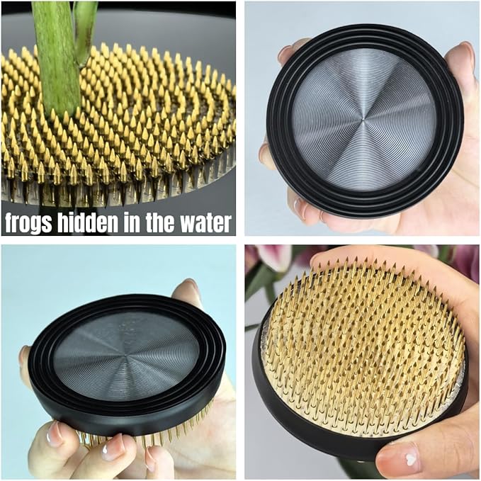 80mm Flower Frog Large Floral Frog Flower Arrangements Supplies Japanese Ikebana Kenzan with Rubber Base (3.15inch)