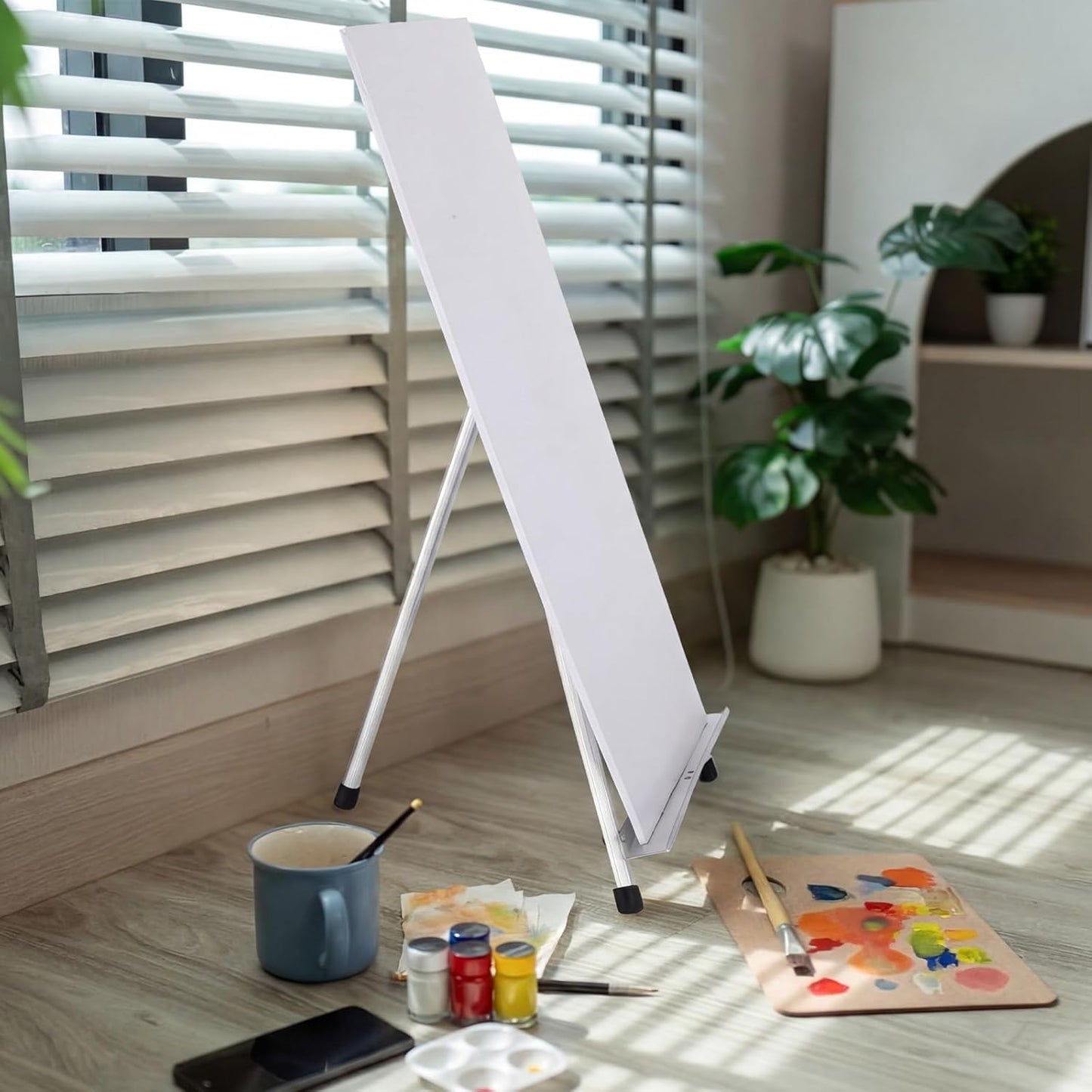 Zonon Adjustable Aluminum Tabletop Display Easel - 6 Pcs, 15'' to 21'' for Painting & Art