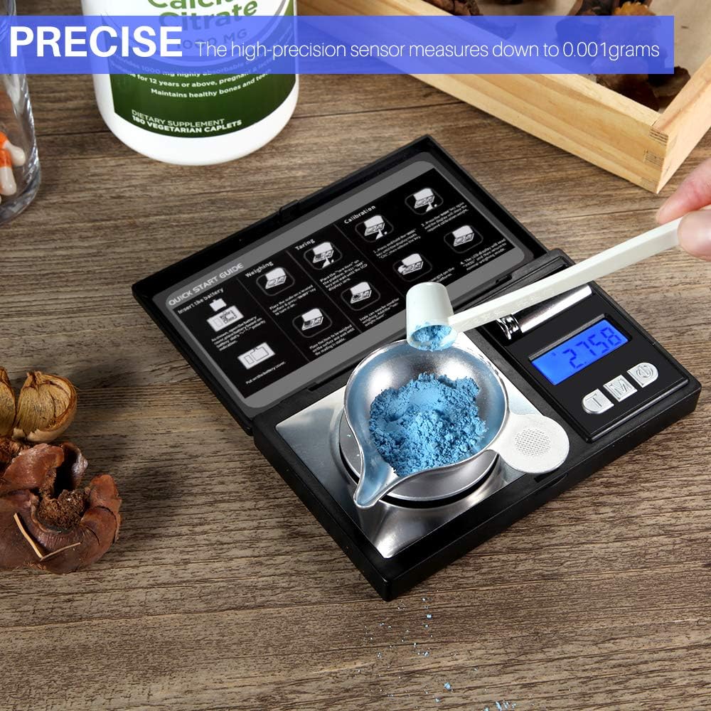 THINKSCALE Milligram Scale - 50g Capacity | Precision Digital Jewelry Scale for Gold, Gems & More
