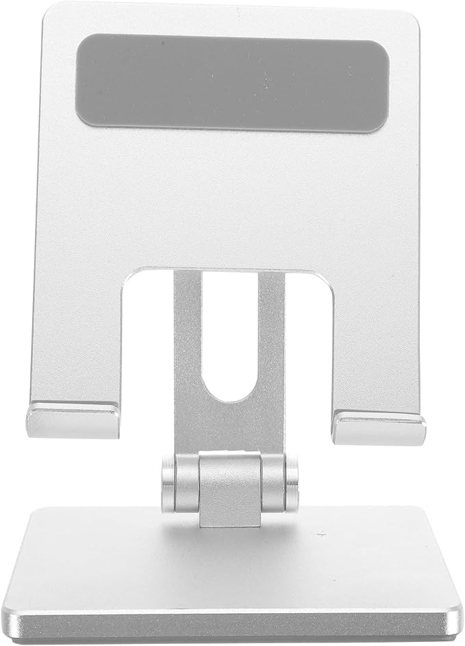 MERRYHAPY Foldable Aluminum Alloy Tablet Stand Desktop Holder Adjustable Multi-Angle Solid Tablet Desk Mount Compatible with Ipad and for Home and Office Use
