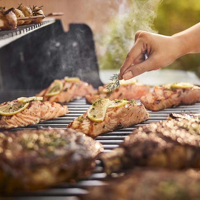 Weber Genesis S-315 Liquid Propane Gas Grill for Outdoor Grilling, 3 Burners, Stainless Steel