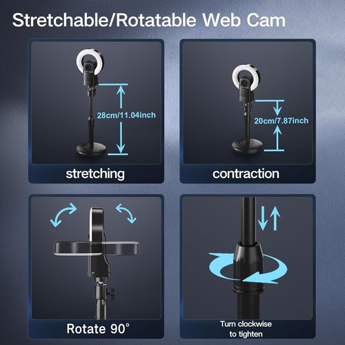 4K Webcam - High-Definition USB Camera with Microphone & Auto-Focus for PC | Perfect for Zoom & Skype