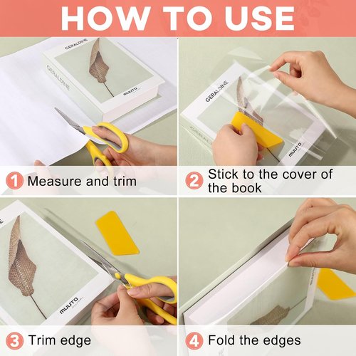 Clear Contact Paper by [Brand Name] - Self-Adhesive Protective Liner for Crafts | 18" x 4.5 ft Rolls
