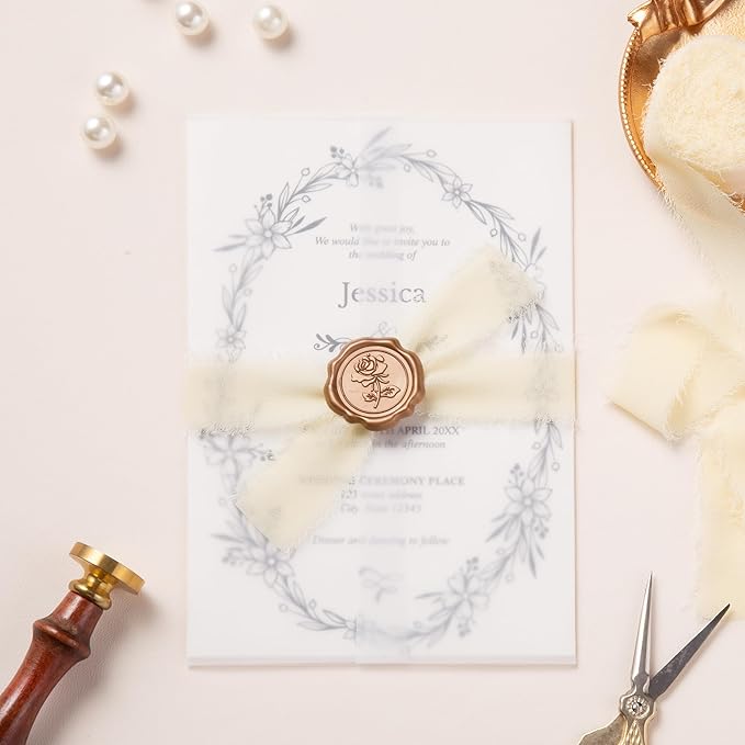 DORIS HOME Nude and Ivory Chiffon Ribbon for Flower Bouquet, 1" x21Yd Fabric Ribbon for Gift Wrapping, Handmade Frayed Ribbon for Wedding Invitations/Christmas Decorations