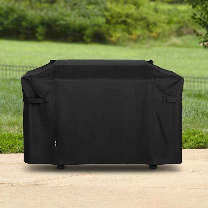 Unicook Griddle Cover Compatible with Weber 36" Rust-Resistant Griddle, Compared to Weber 3400030, Heavy Duty Waterproof 4 Burner Flat Top Grill Cover with Hood, 64 Inch Outdoor BBQ Protector, Black