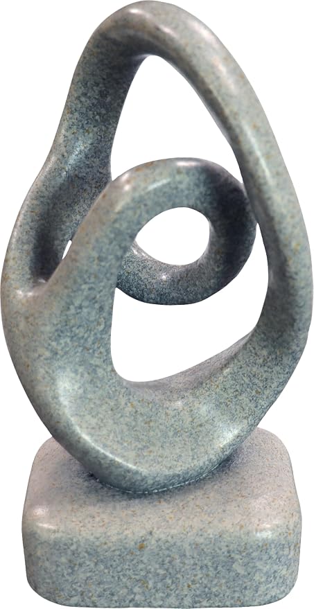 Abstract Modern Ribbon Decorative Sculpture, Knot Sculptures,Home Decor,Coffee Table Statues,Dining Living Room Desk Decor,Shelf Decoration (Marble Color-B)