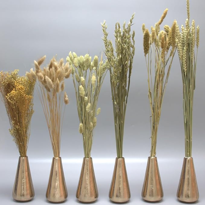 Dried Flower Bouquet & Floral Mix Premium Hand-Packed Natural Dried Plants for Home Decor, Bouquets, and Arrangements – Made in Italy (Natural)